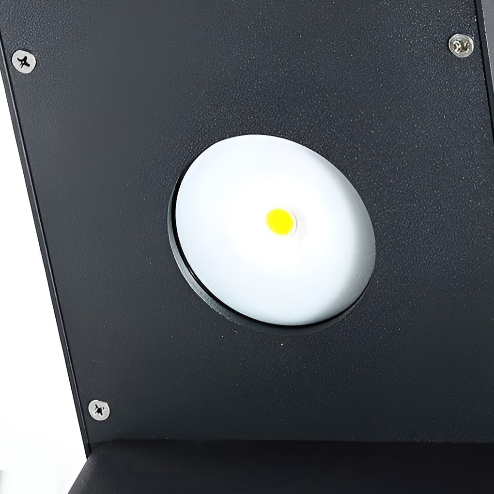 Solar Garden Path Light with Black Metal Frame