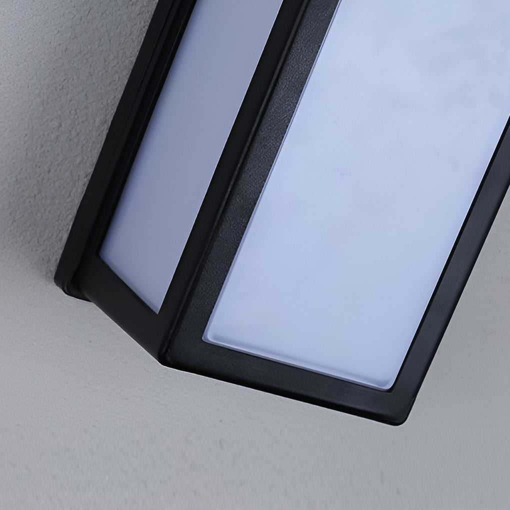 Outdoor Wall Light Black Aluminium Sconce