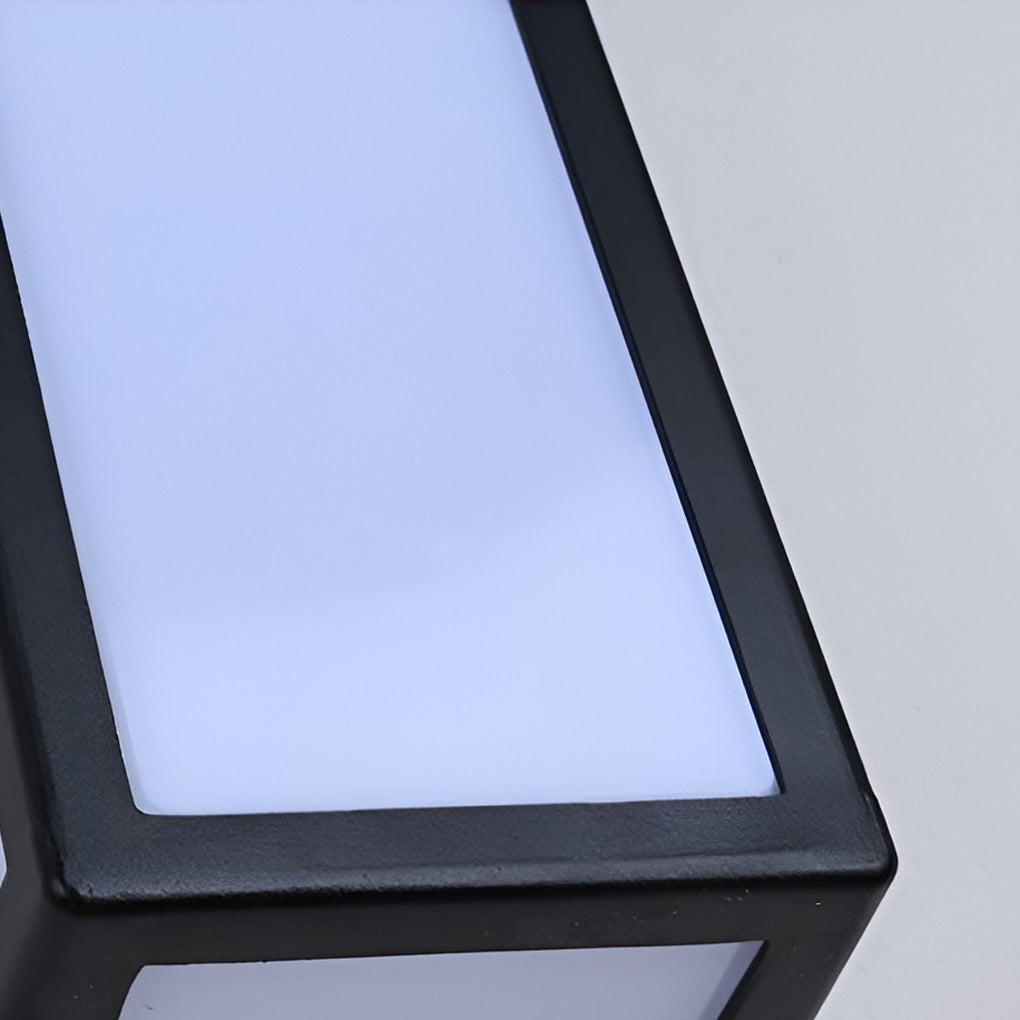 Outdoor Wall Light Black Aluminium Sconce
