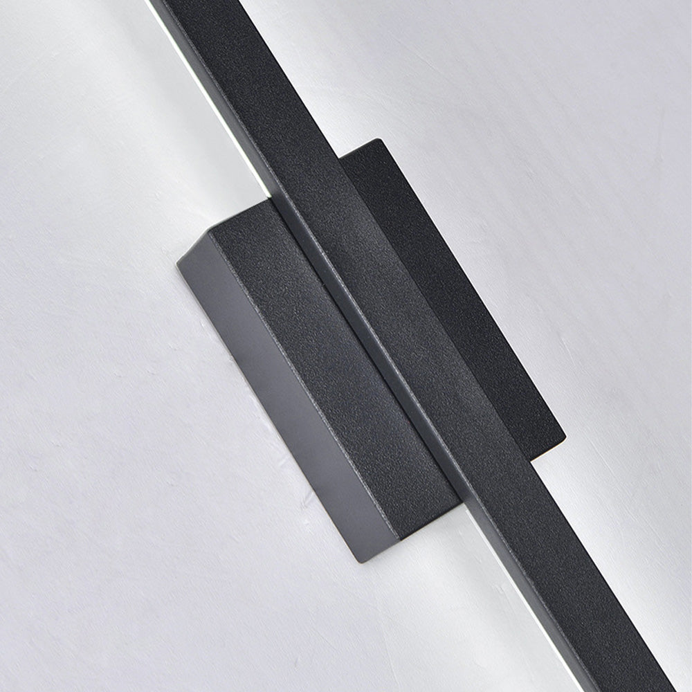 Industrial Minimalist Long LED Iron Wall Lights for Contemporary Living Room Décor and Stylish Illumination