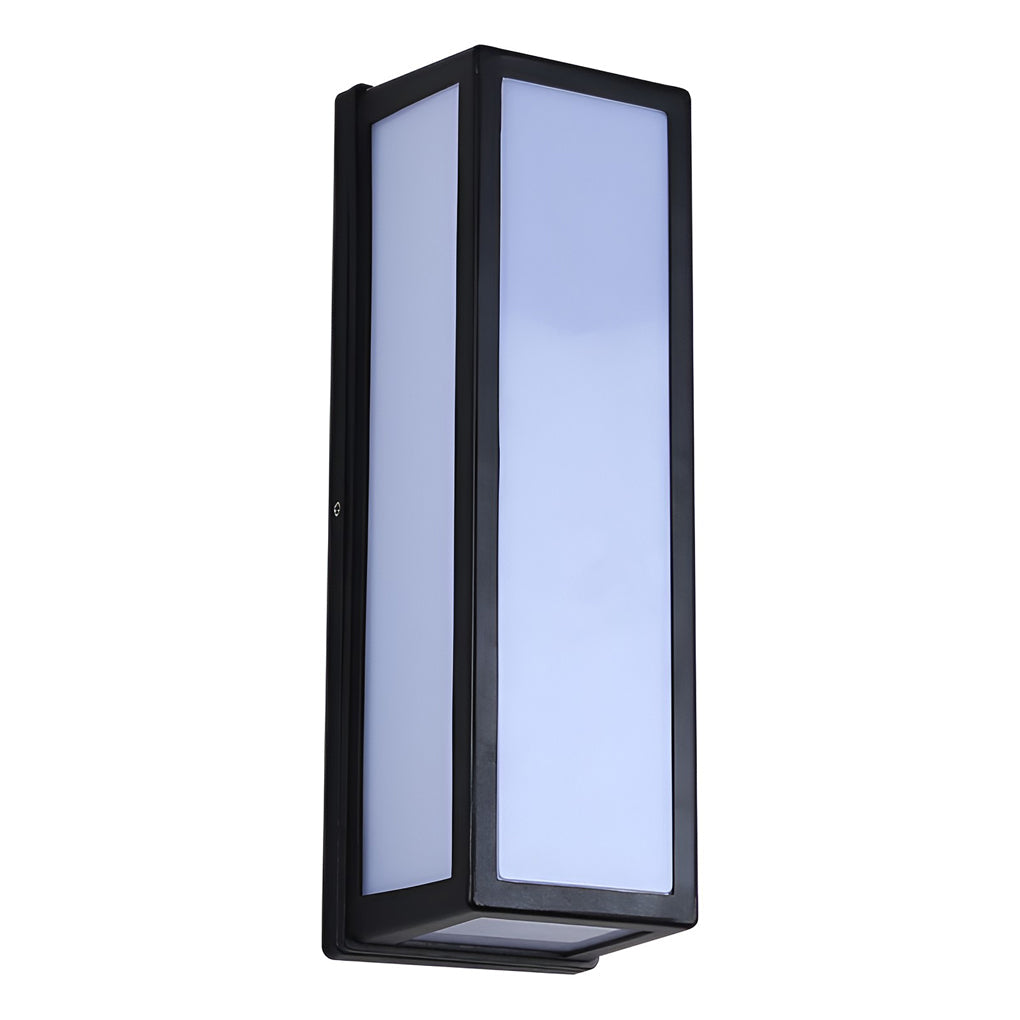 Outdoor Wall Light Black Aluminium Sconce