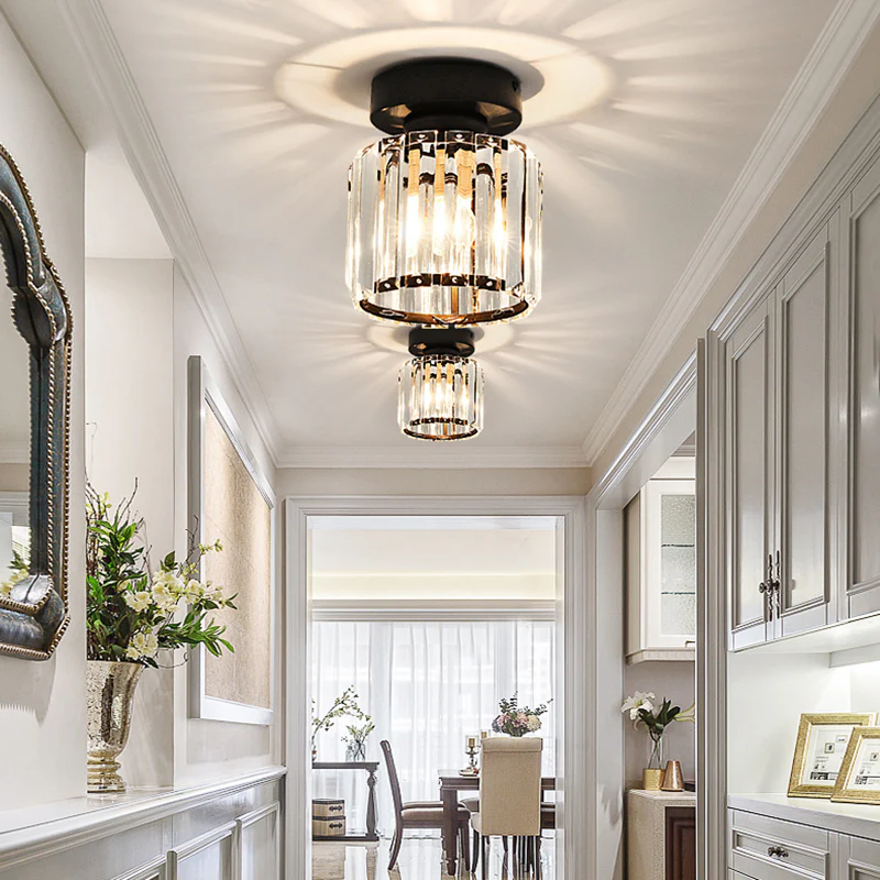 Crystal Glass Ceiling Light for Modern Interiors