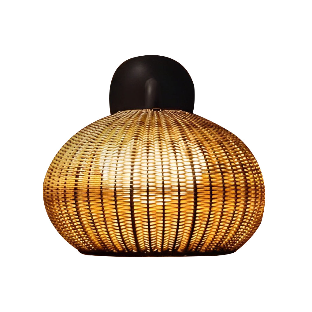 Outdoor Pendant Light Rattan Modern Garden Lamp