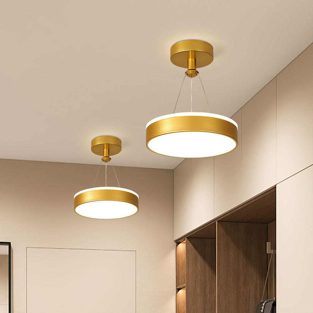 Sleek Modern Metal LED Pendant Ceiling Lights