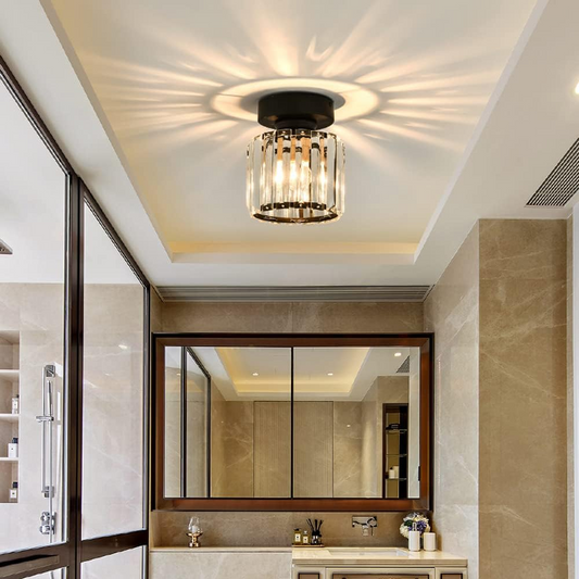 Ceiling Light Crystal Flush Mount Modern Fixture
