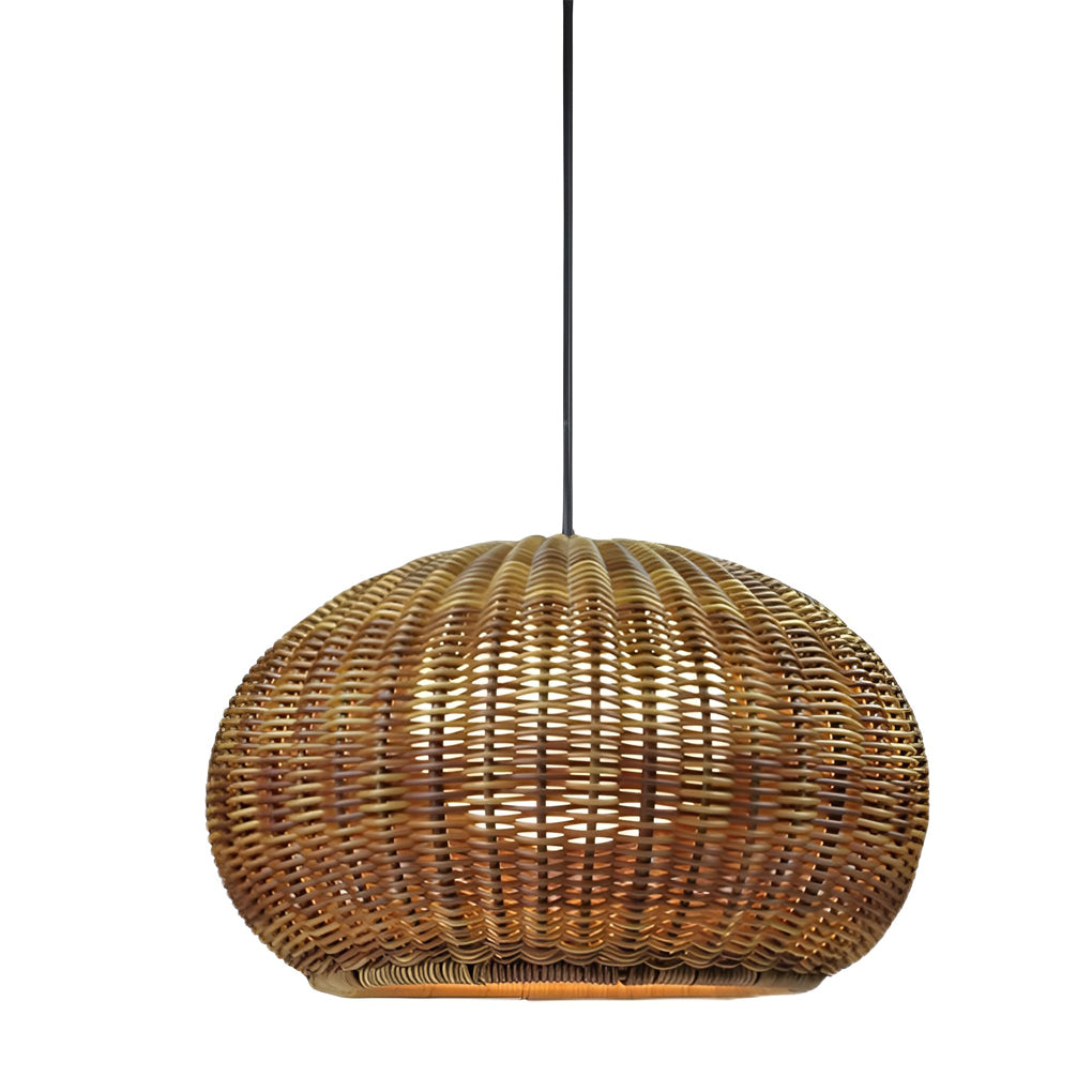 Outdoor Pendant Light Rattan Modern Garden Lamp