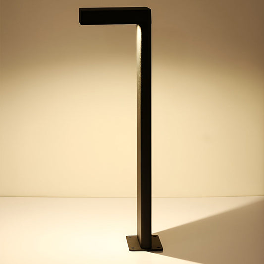 Solar Garden Path Light with Black Metal Frame