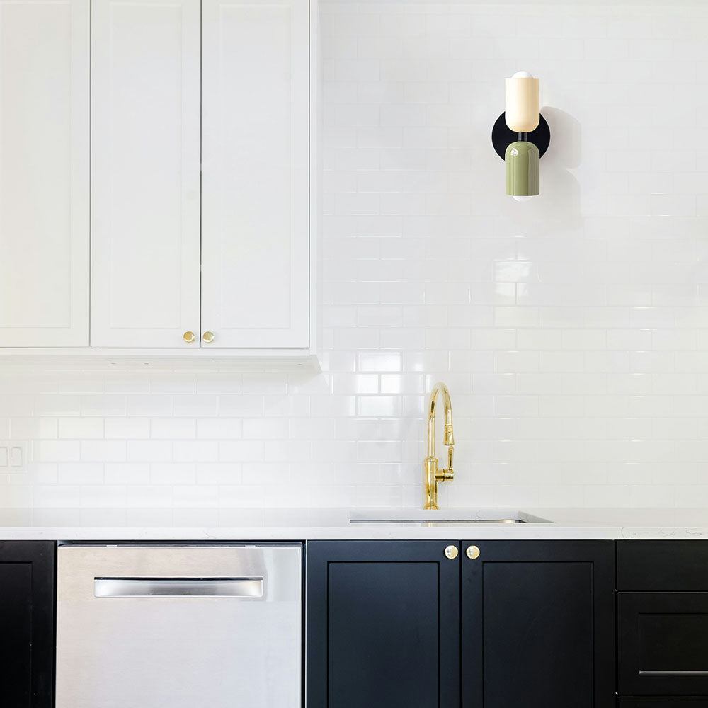 Modern Vintage Double-Headed Utility Room Wall Light - Stylish Illumination for Contemporary Spaces