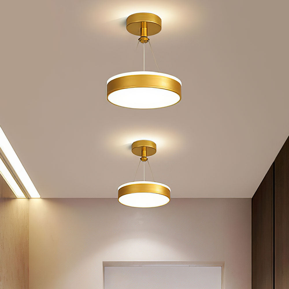 Sleek Modern Metal LED Pendant Ceiling Lights
