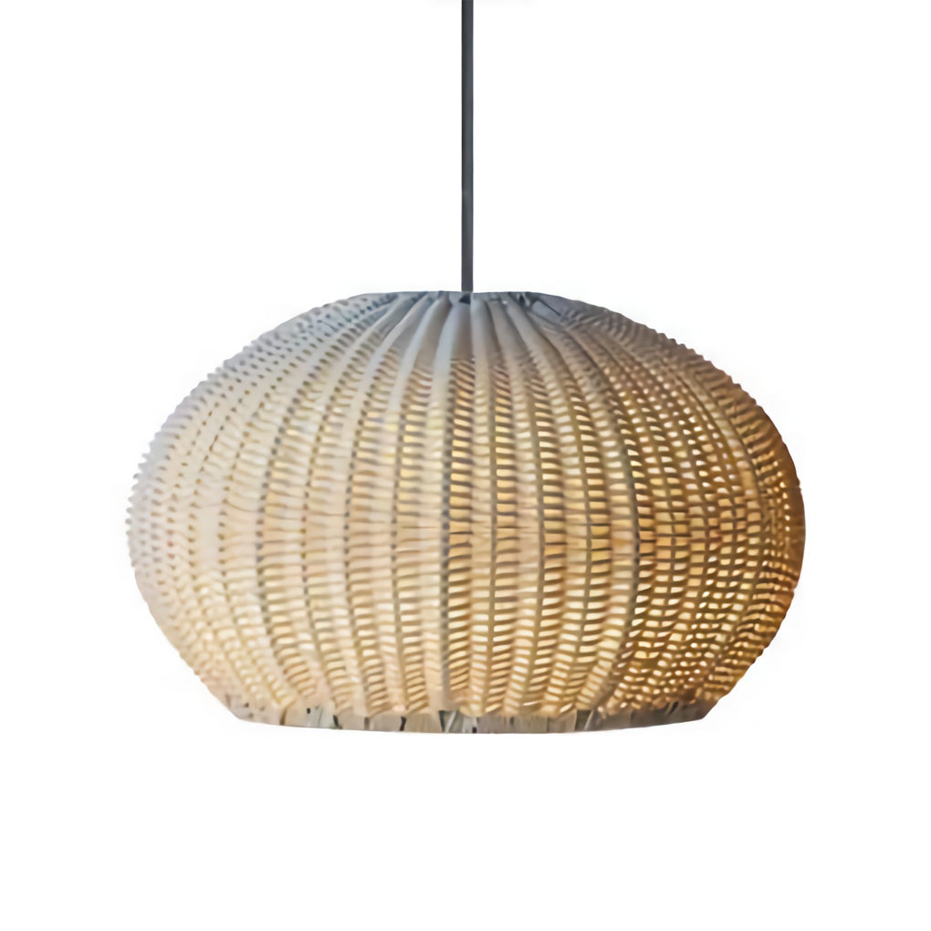 Outdoor Pendant Light Rattan Modern Garden Lamp