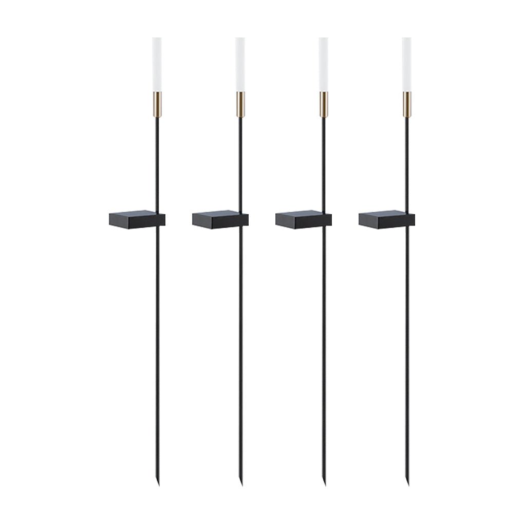 Garden Solar Lights Modern Stainless Steel Stakes