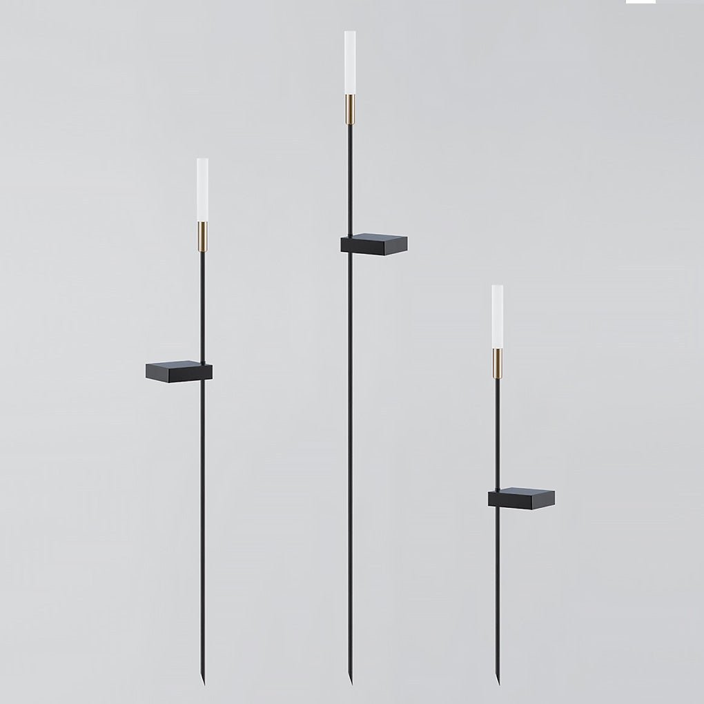 Garden Solar Lights Modern Stainless Steel Stakes