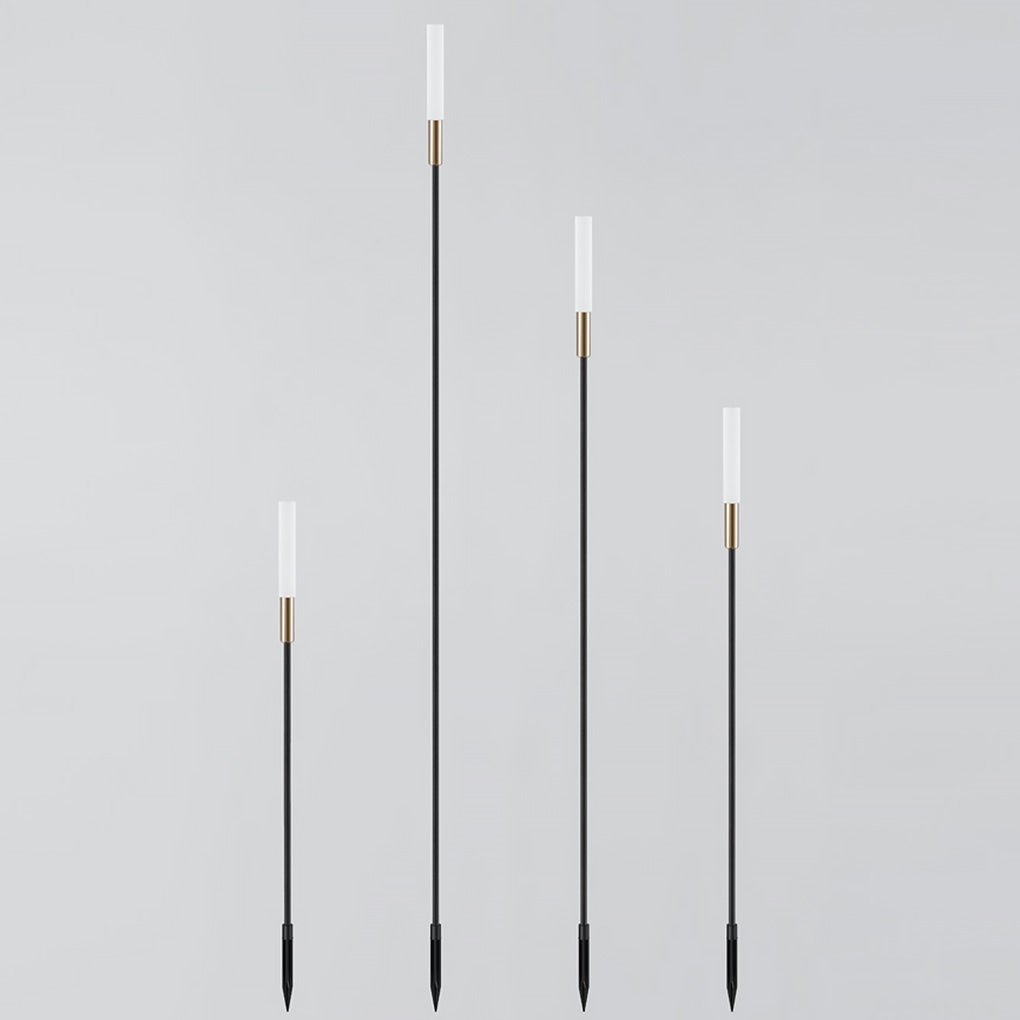 Garden Solar Lights Modern Stainless Steel Stakes