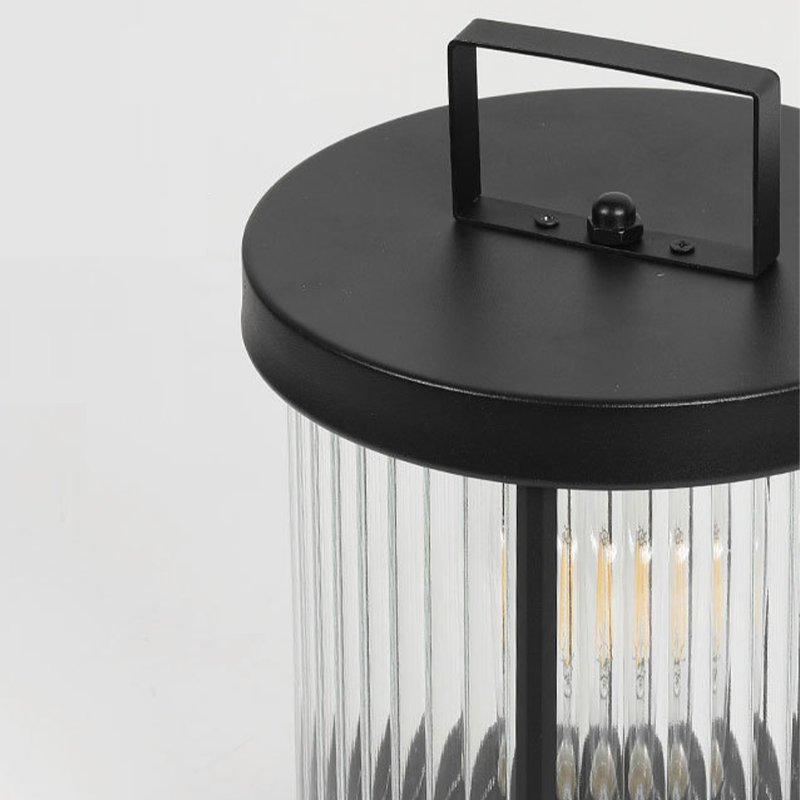 Outdoor Glass Lantern Solar LED Light