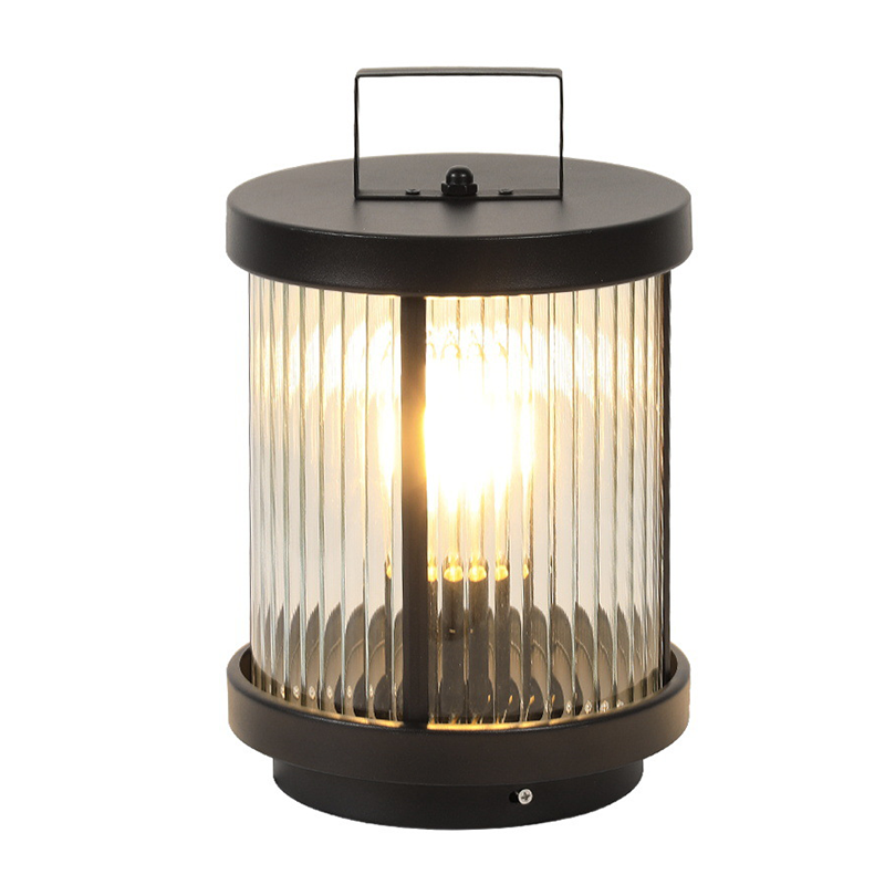 Outdoor Glass Lantern Solar LED Light