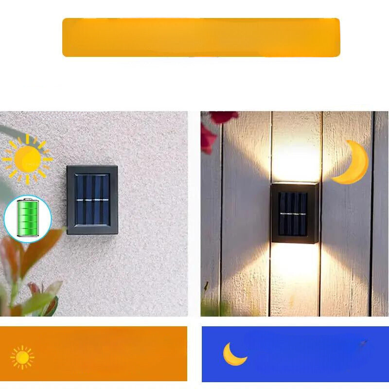 Outdoor Solar Wall Light for Garden Fences