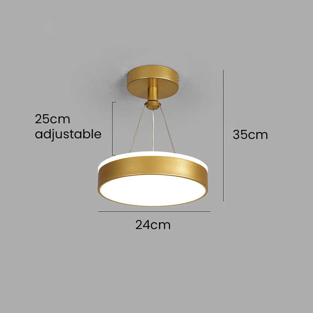 Sleek Modern Metal LED Pendant Ceiling Lights