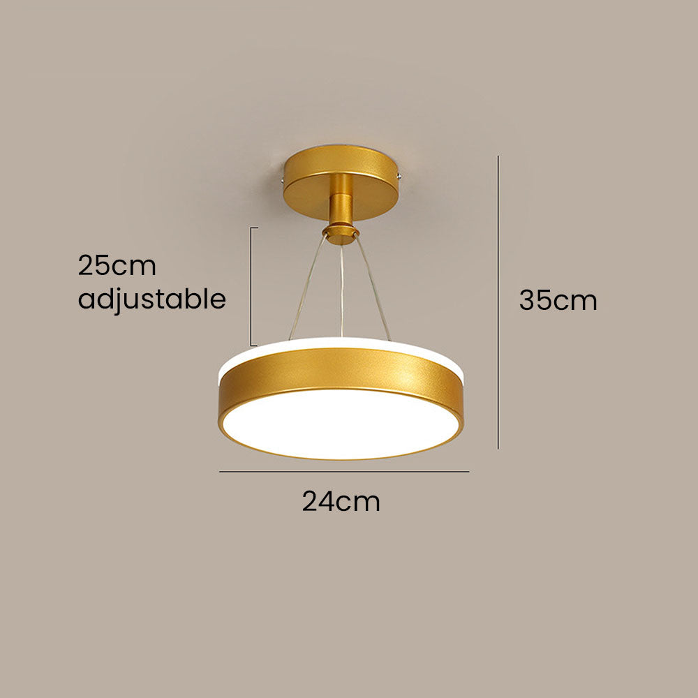 Sleek Modern Metal LED Pendant Ceiling Lights