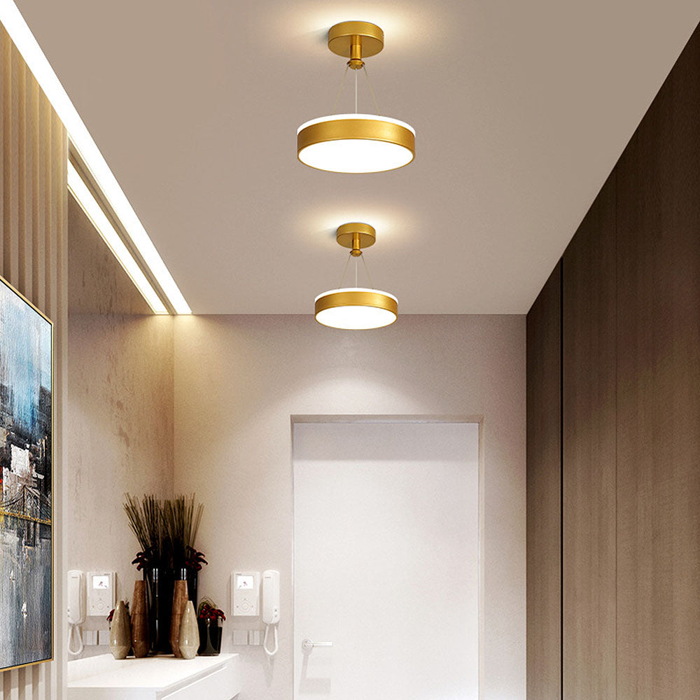 Sleek Modern Metal LED Pendant Ceiling Lights