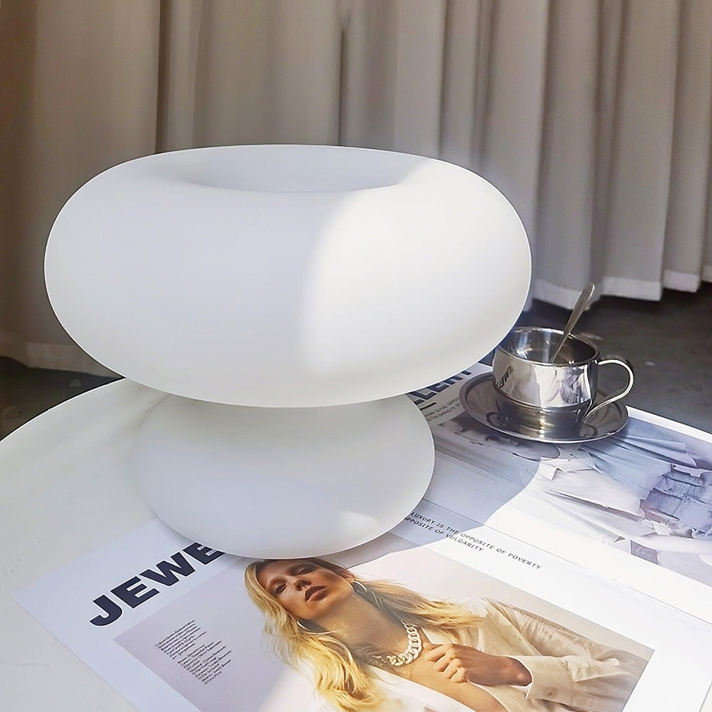 LumoDonut™ | Modern Donut-Shaped LED Table Lamp