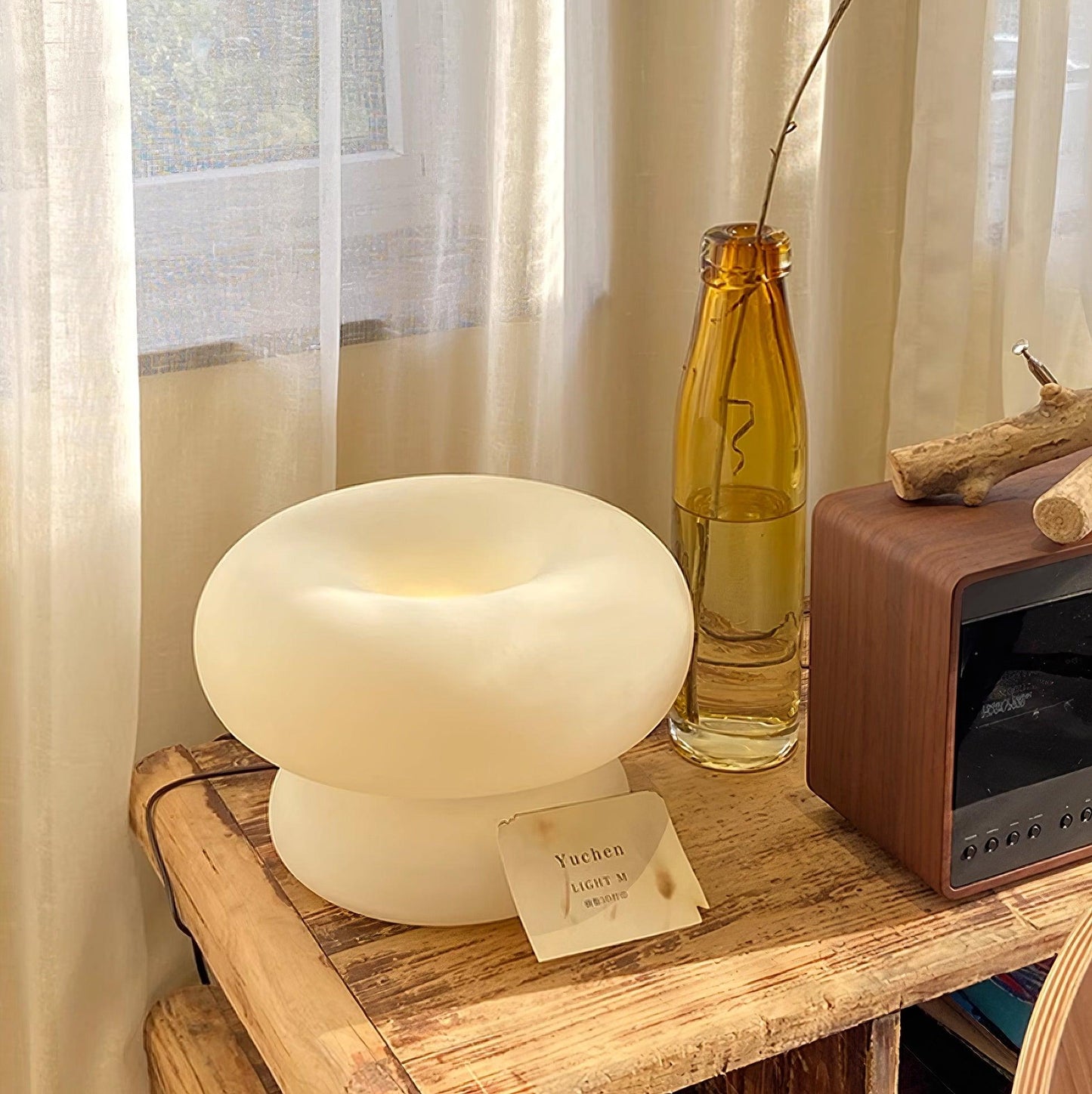 LumoDonut™ | Modern Donut-Shaped LED Table Lamp