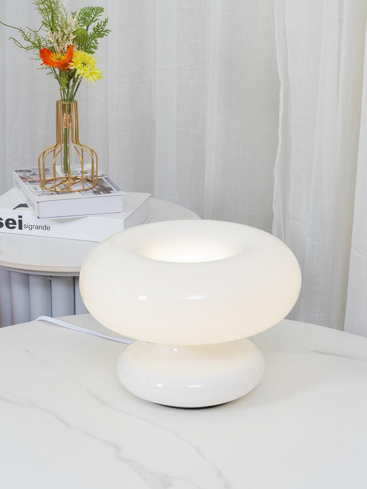 LumoDonut™ | Modern Donut-Shaped LED Table Lamp