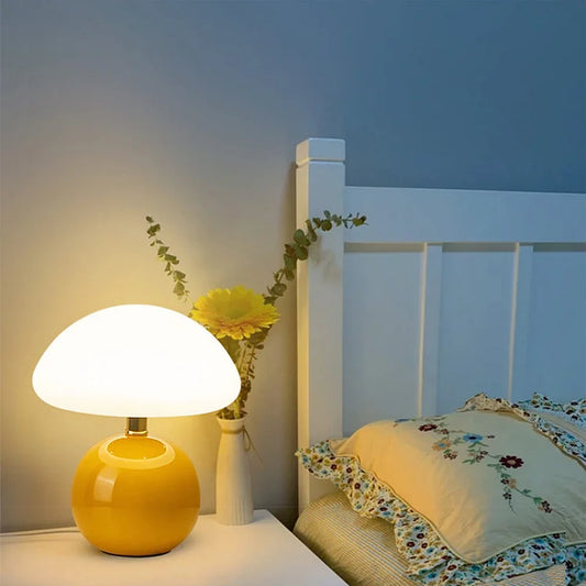 Warm Glow Mushroom Lamp