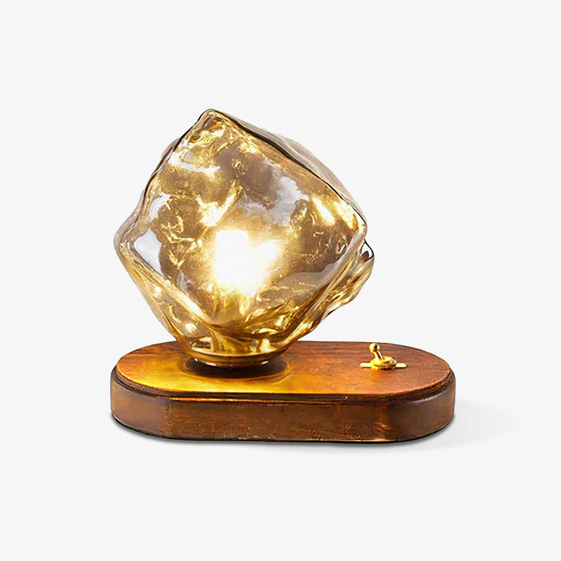 IceGlow™| Elegant Glass Table Lamp with Ambient LED Lighting