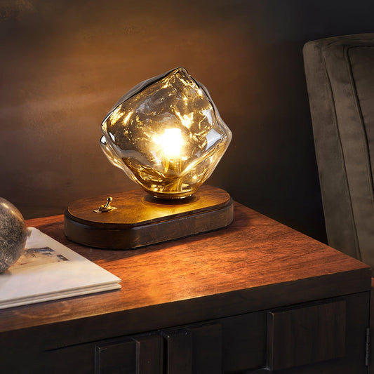 IceGlow™| Elegant Glass Table Lamp with Ambient LED Lighting