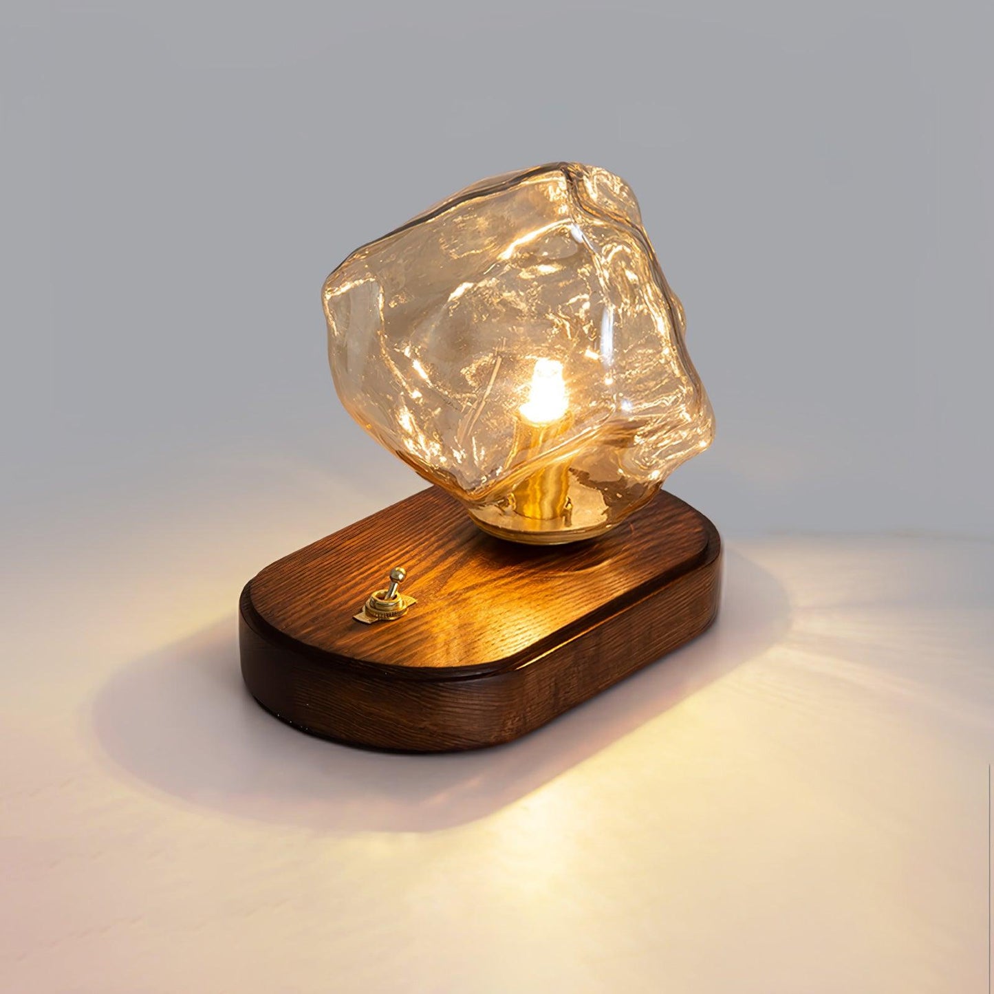 IceGlow™| Elegant Glass Table Lamp with Ambient LED Lighting