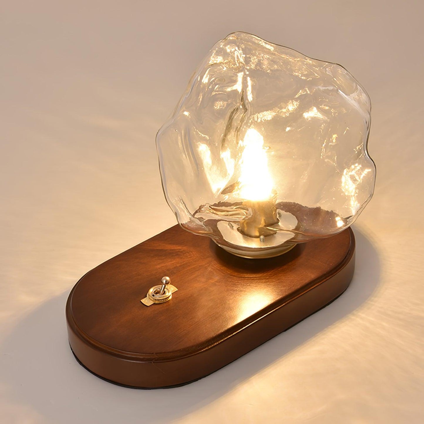 IceGlow™| Elegant Glass Table Lamp with Ambient LED Lighting