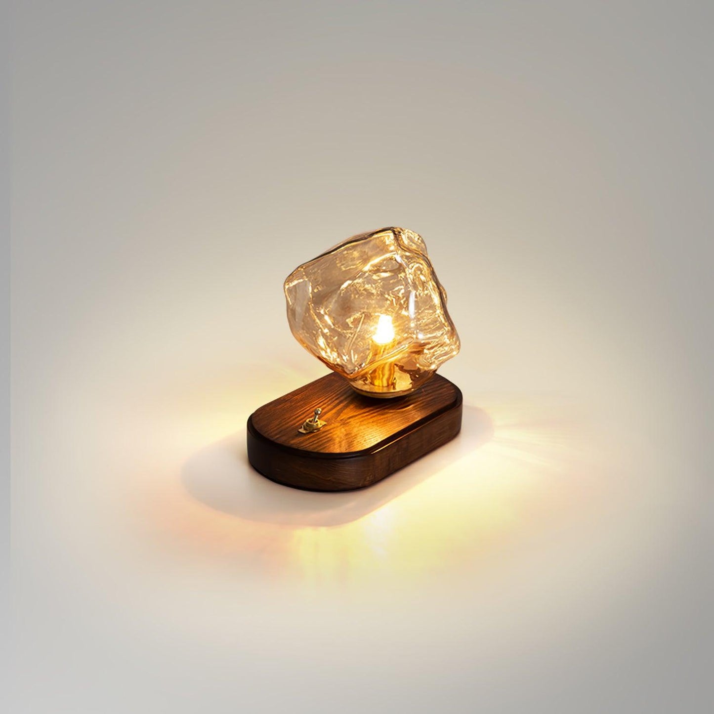 IceGlow™| Elegant Glass Table Lamp with Ambient LED Lighting
