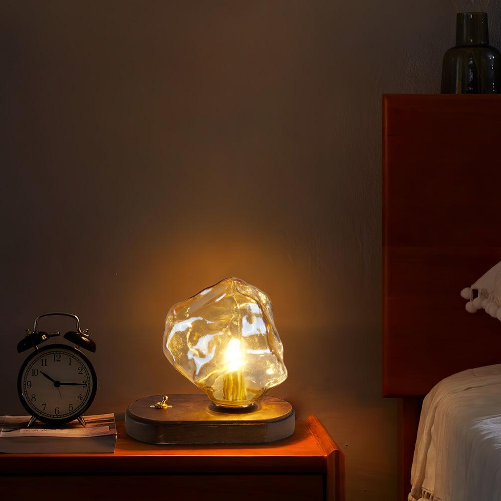 IceGlow™| Elegant Glass Table Lamp with Ambient LED Lighting