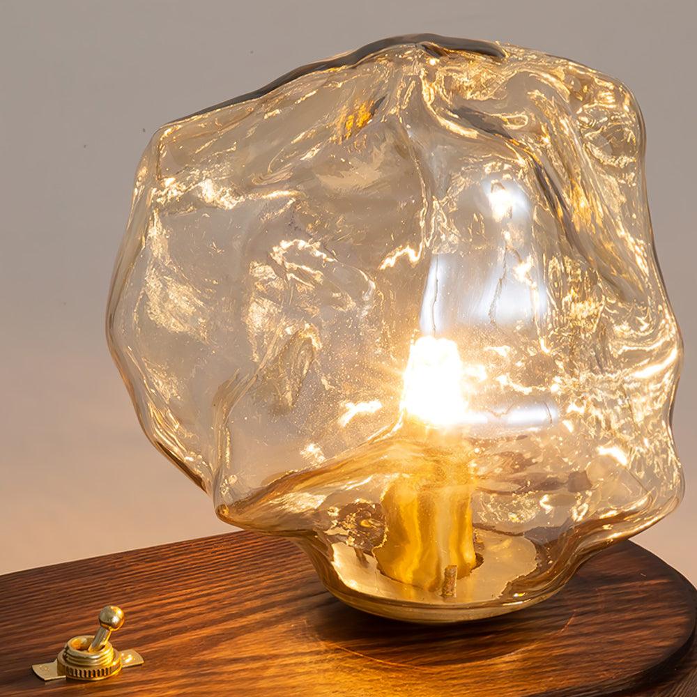 IceGlow™| Elegant Glass Table Lamp with Ambient LED Lighting