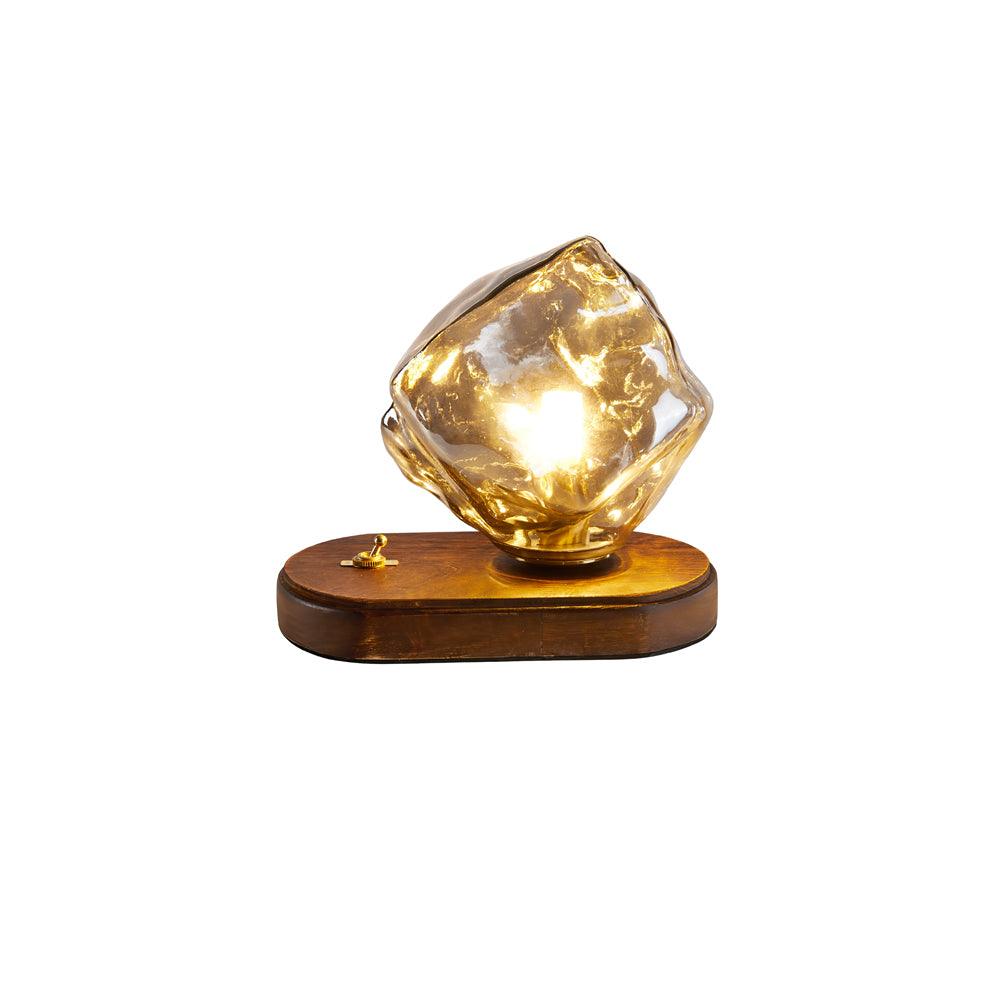 IceGlow™| Elegant Glass Table Lamp with Ambient LED Lighting
