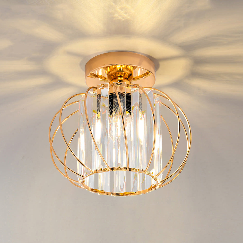 Pendant Light Black Glass Globe Ceiling Fixture