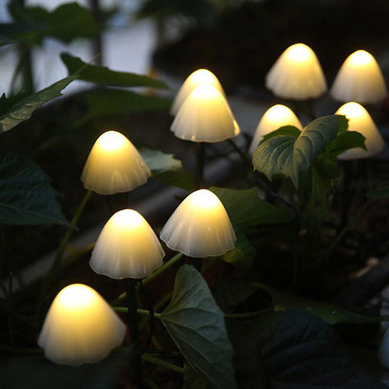 Outdoor Solar Mushroom Garden Stake Lights