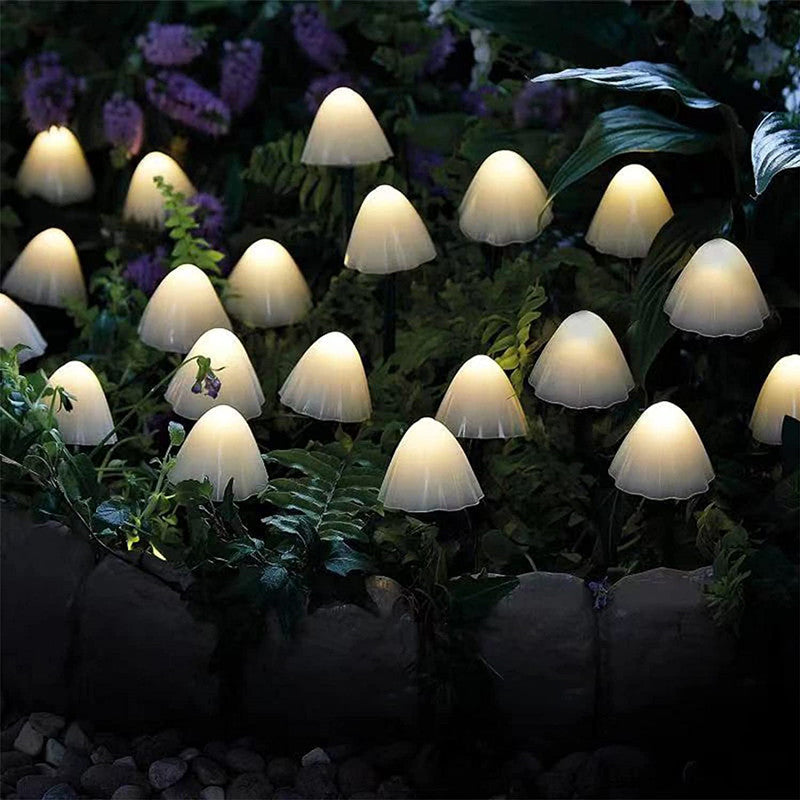 Outdoor Solar Mushroom Garden Stake Lights