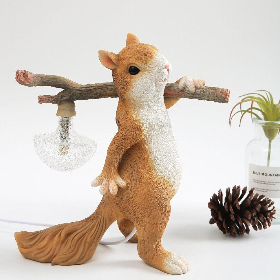 SquirrelGlow™ | Modern Squirrel Table Lamp for Cozy Home Décor