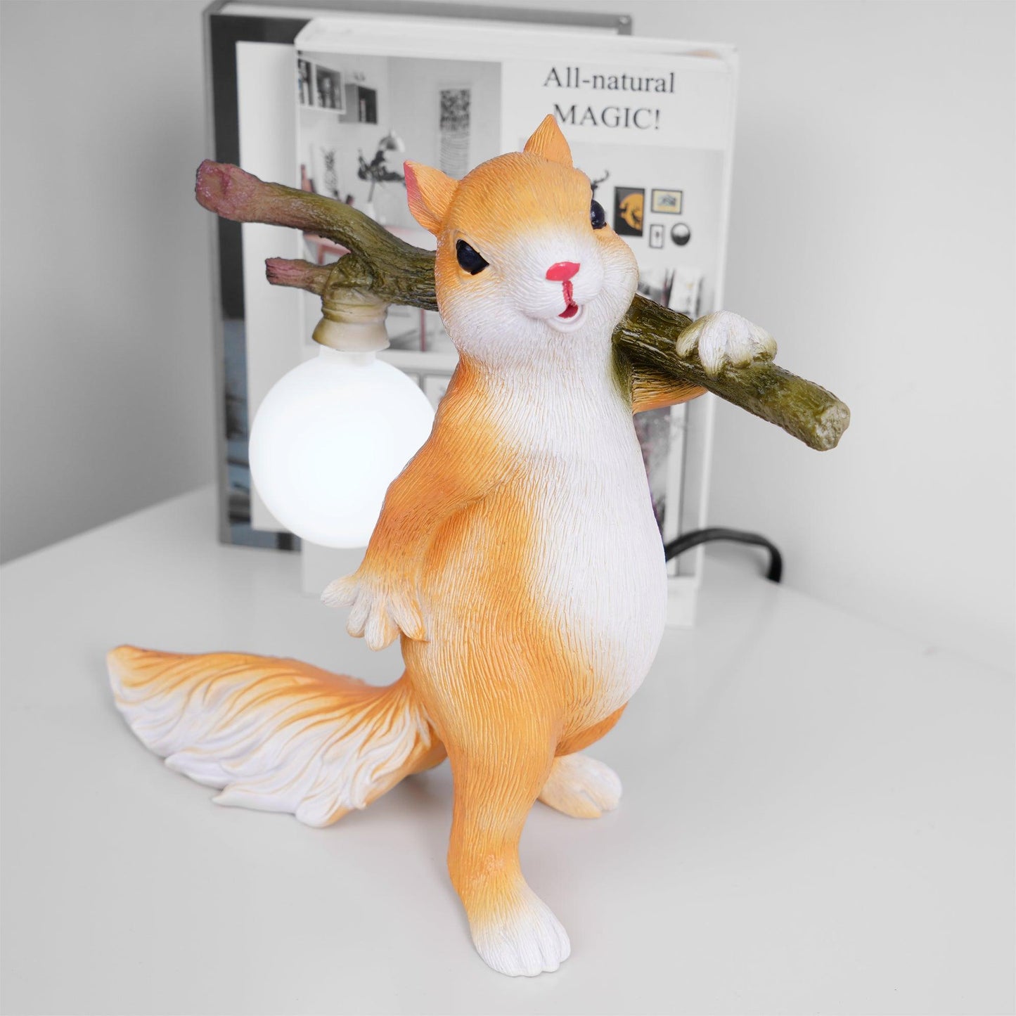 SquirrelGlow™ | Modern Squirrel Table Lamp for Cozy Home Décor