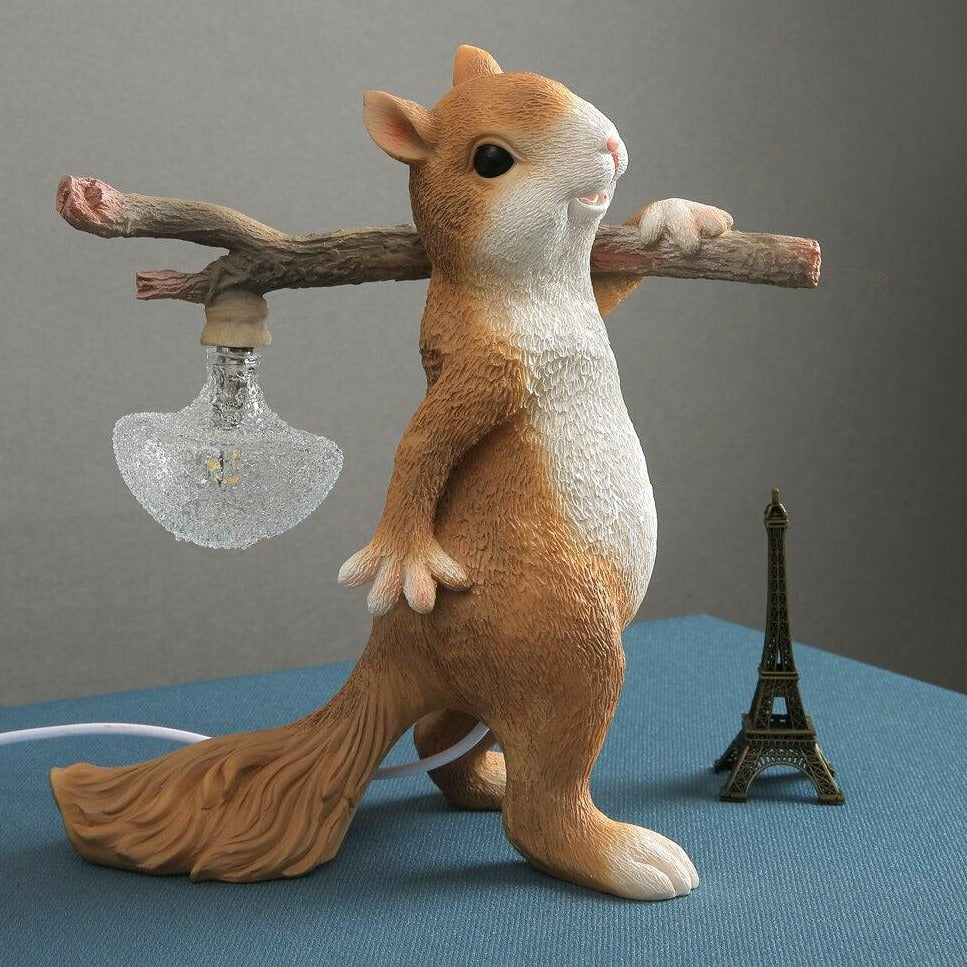 SquirrelGlow™ | Modern Squirrel Table Lamp for Cozy Home Décor