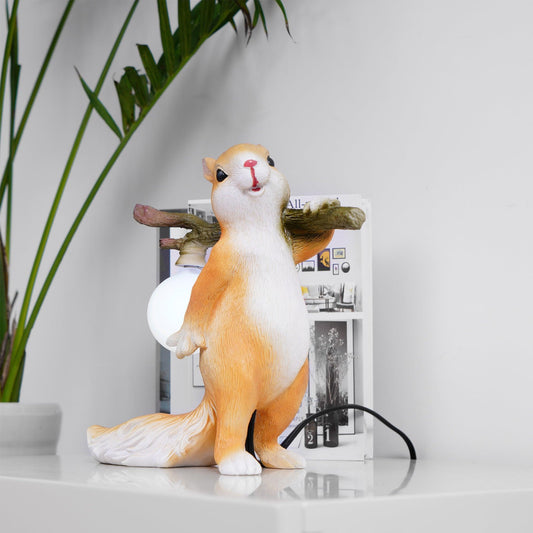 SquirrelGlow™ | Modern Squirrel Table Lamp for Cozy Home Décor