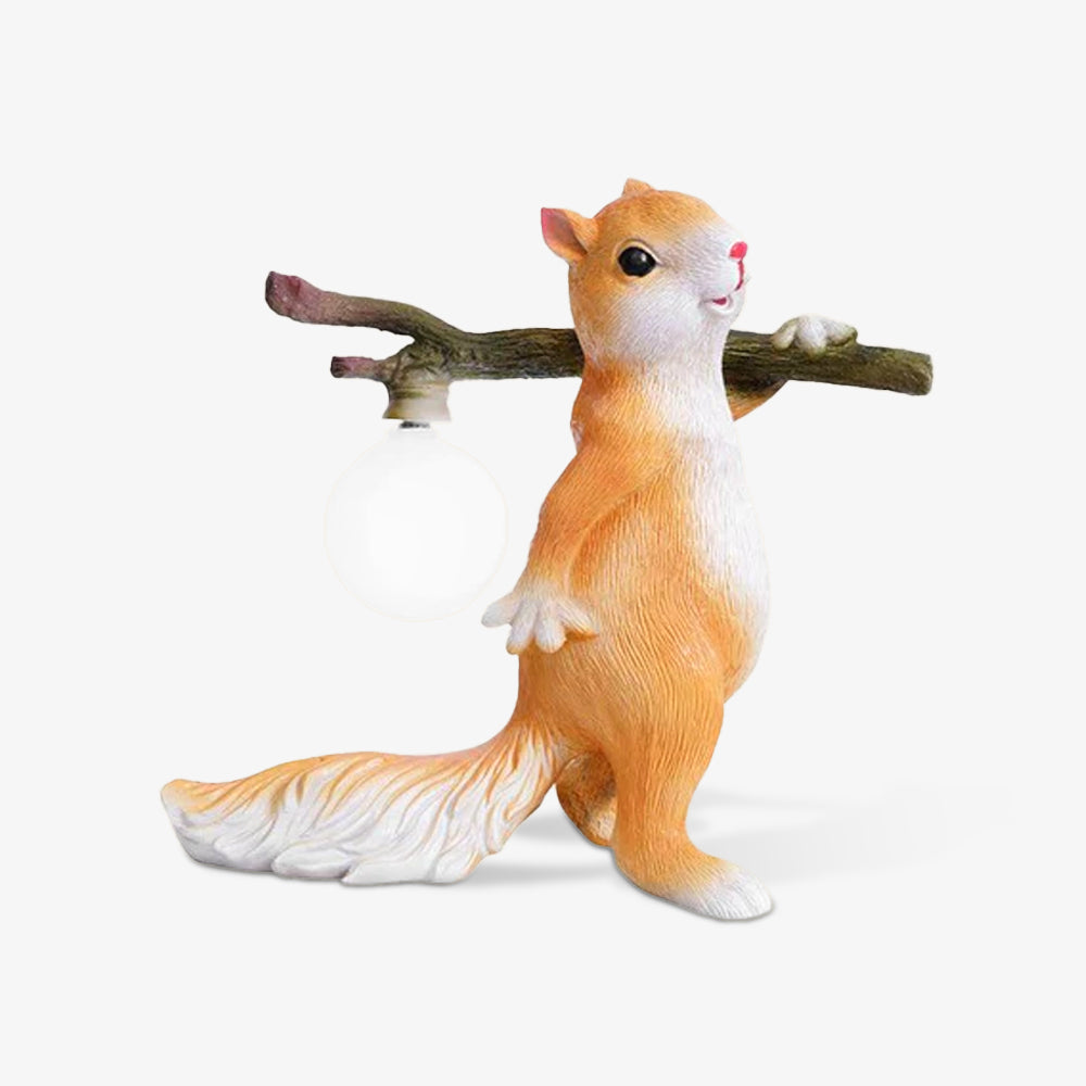 SquirrelGlow™ | Modern Squirrel Table Lamp for Cozy Home Décor
