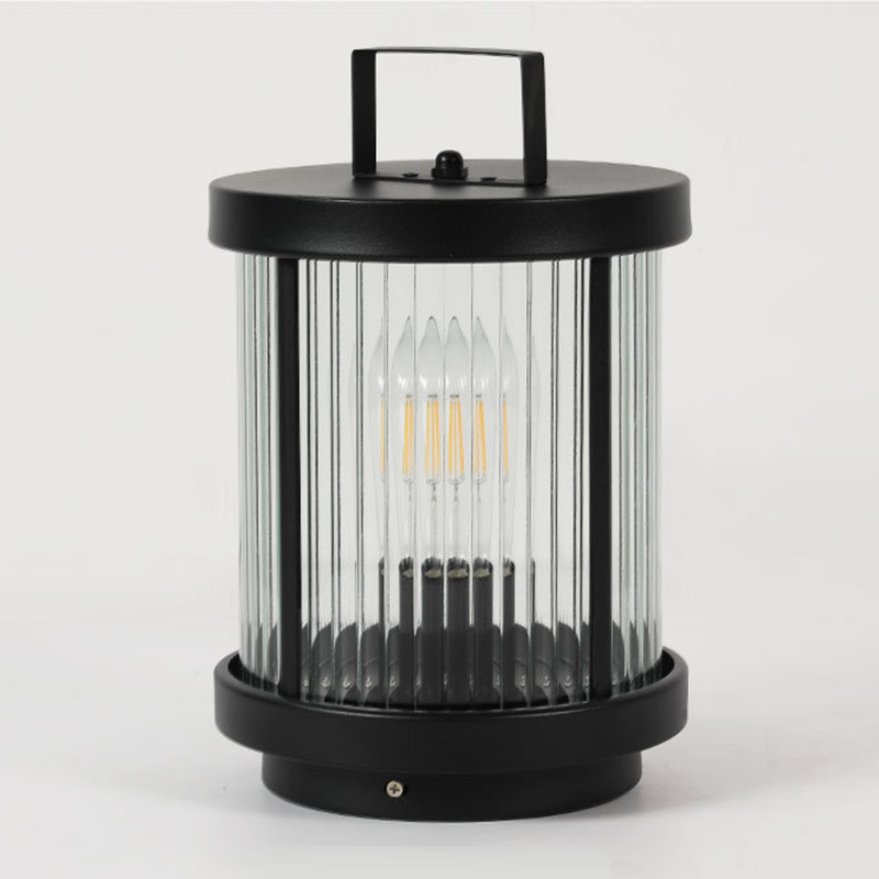 Outdoor Glass Lantern Solar LED Light