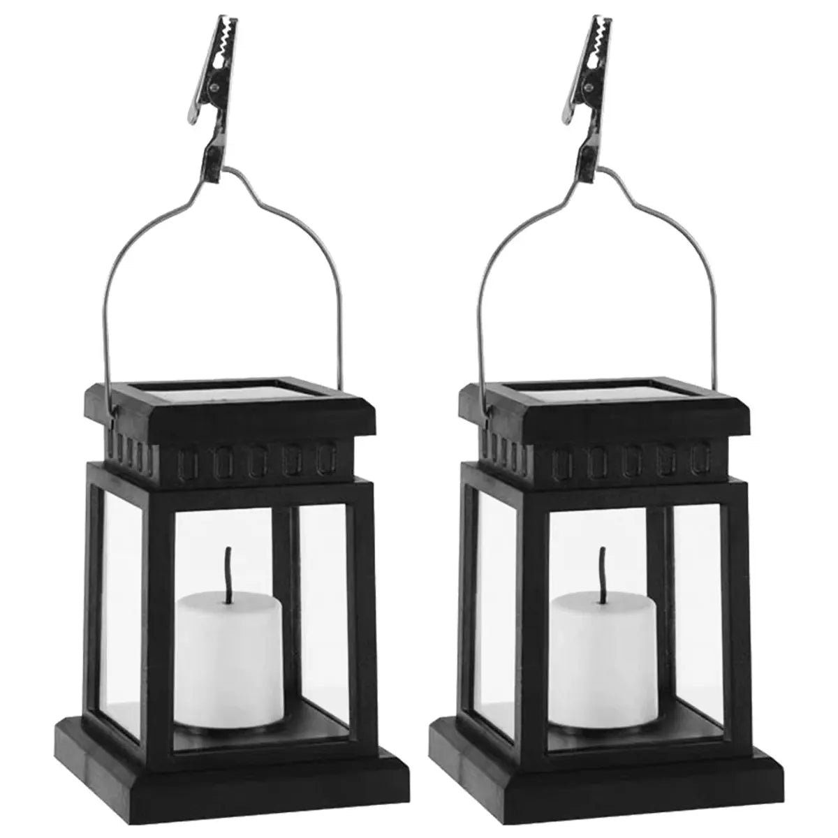 Outdoor Lanterns with Solar LED Lighting