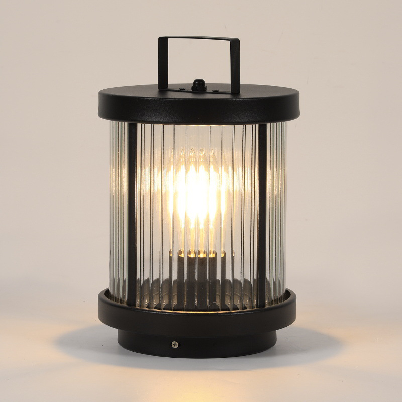 Outdoor Glass Lantern Solar LED Light