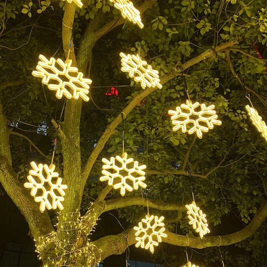 Christmas Decorations LED Outdoor Snowflake Lights