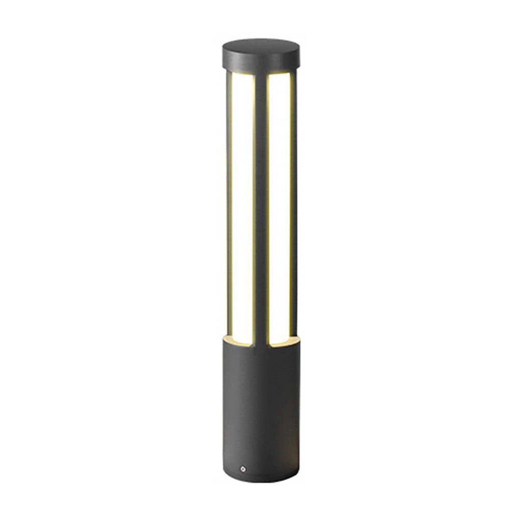 Outdoor LED Bollard Light Black Aluminium Post