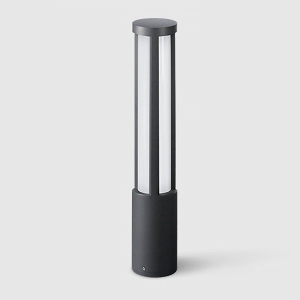 Outdoor LED Bollard Light Black Aluminium Post