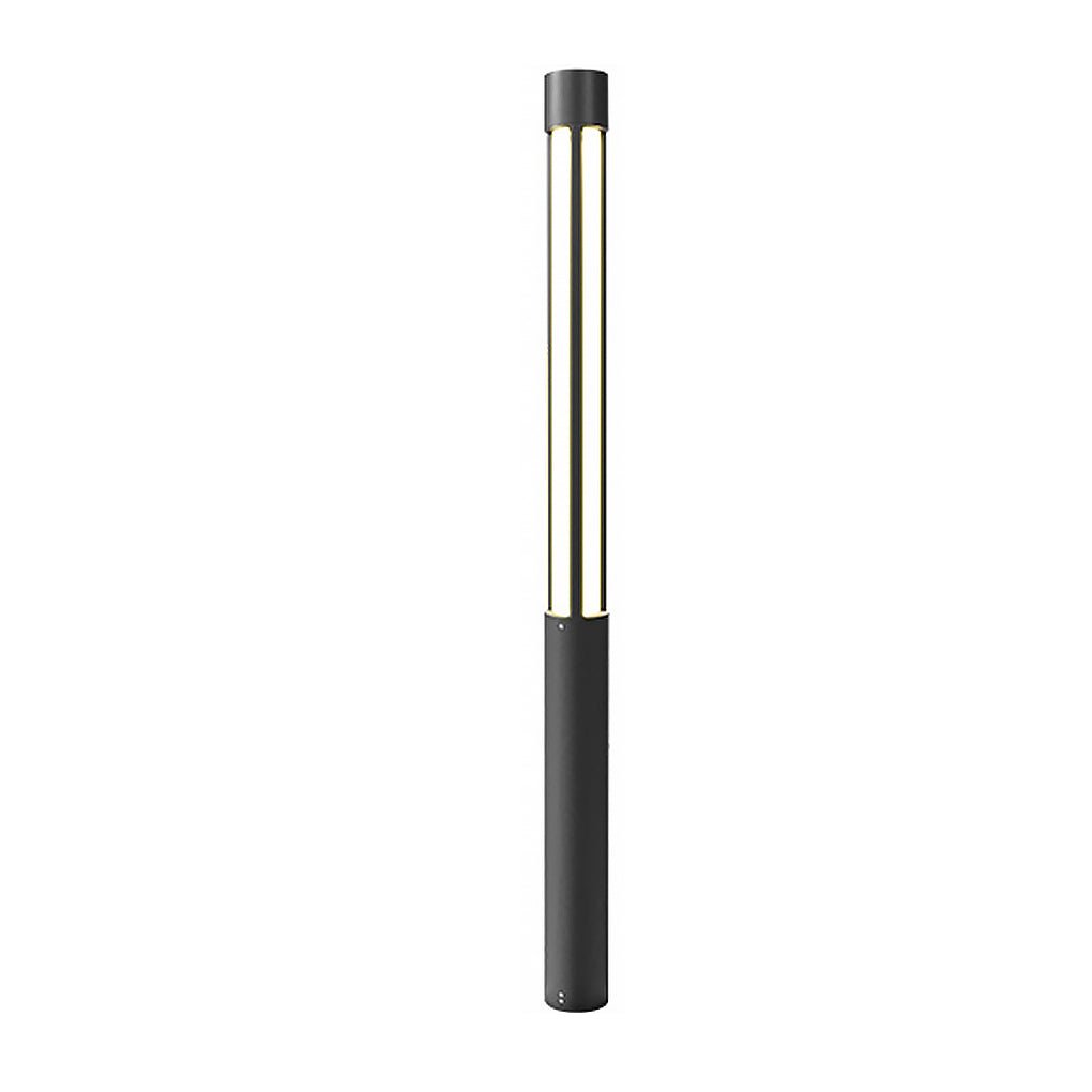 Outdoor LED Bollard Light Black Aluminium Post